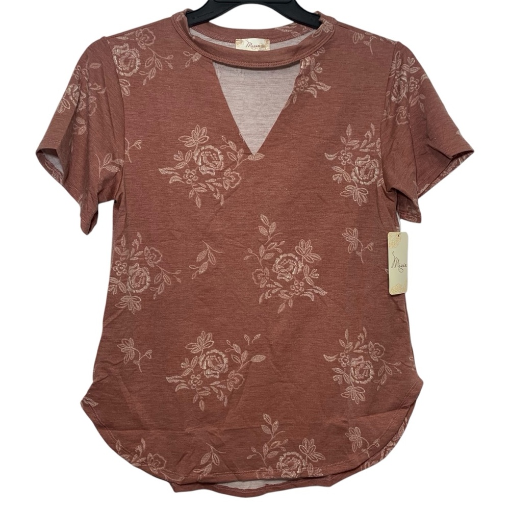 Misia floral woman’s top NWT size Small